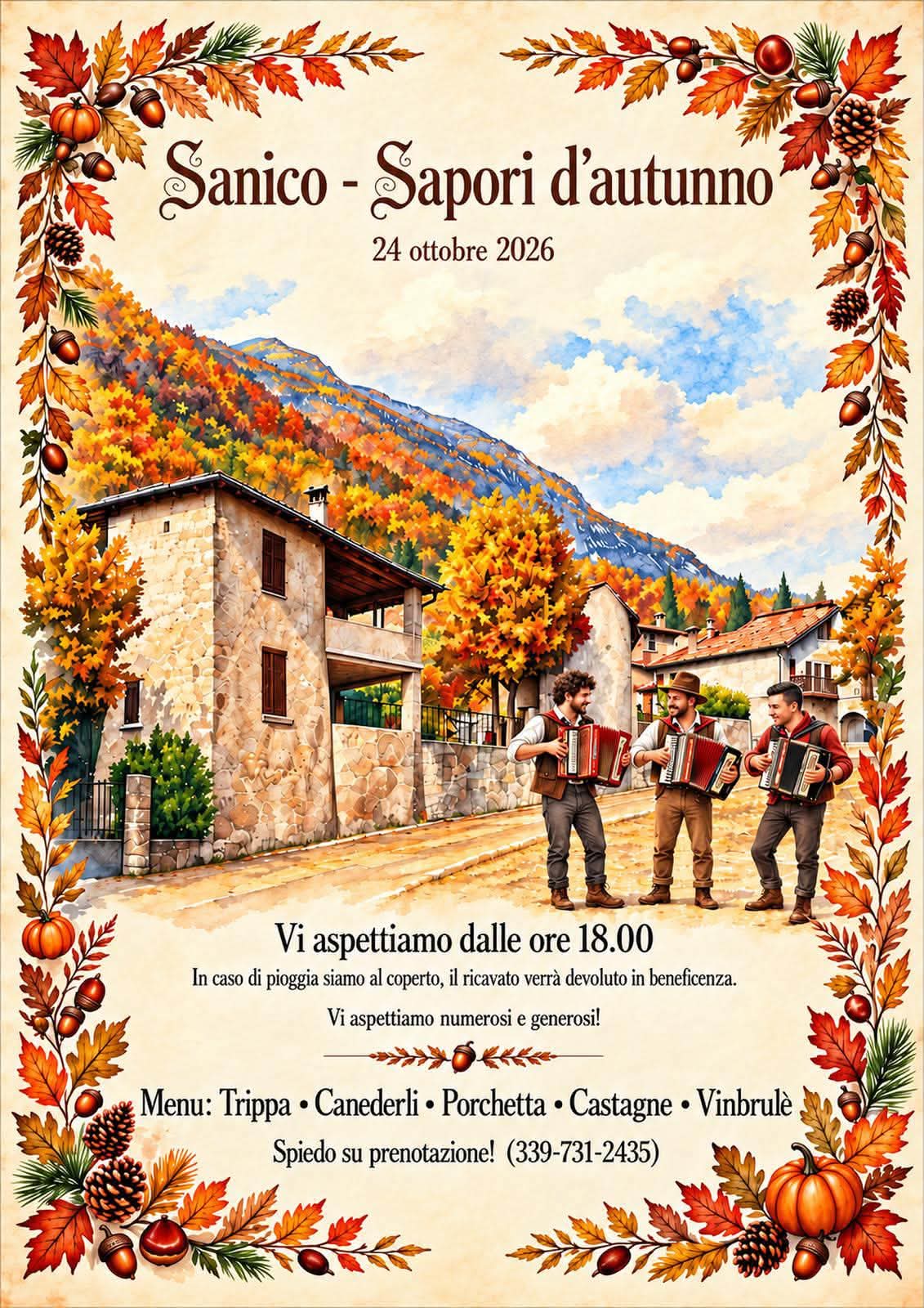 SANICO: SAPORI D'AUTUNNO