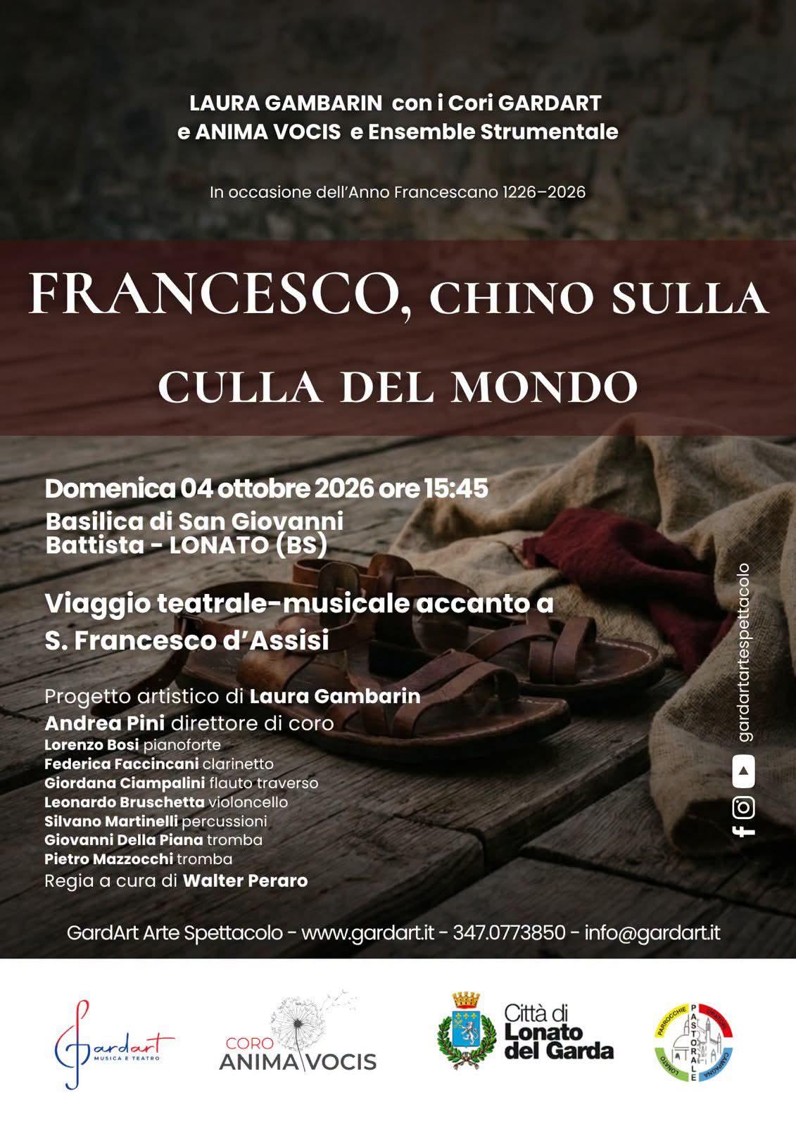 FRANCESCO CHINO SULLA CULLA DEL MONDO