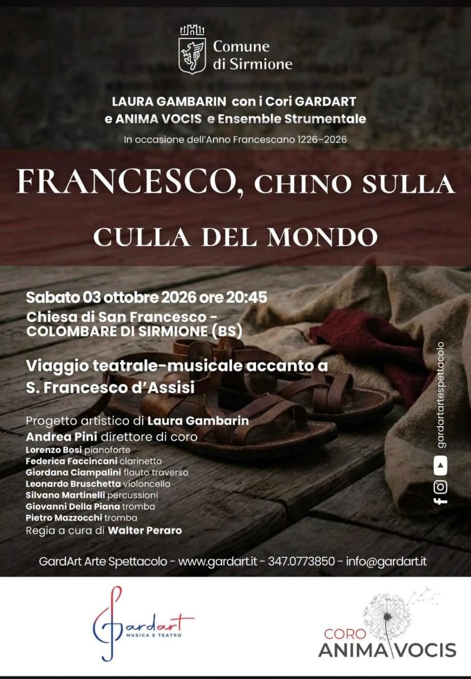 FRANCESCO CHINO SULLA CULLA DEL MONDO