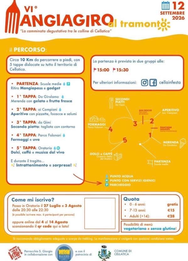 Mangiagiro al tramonto