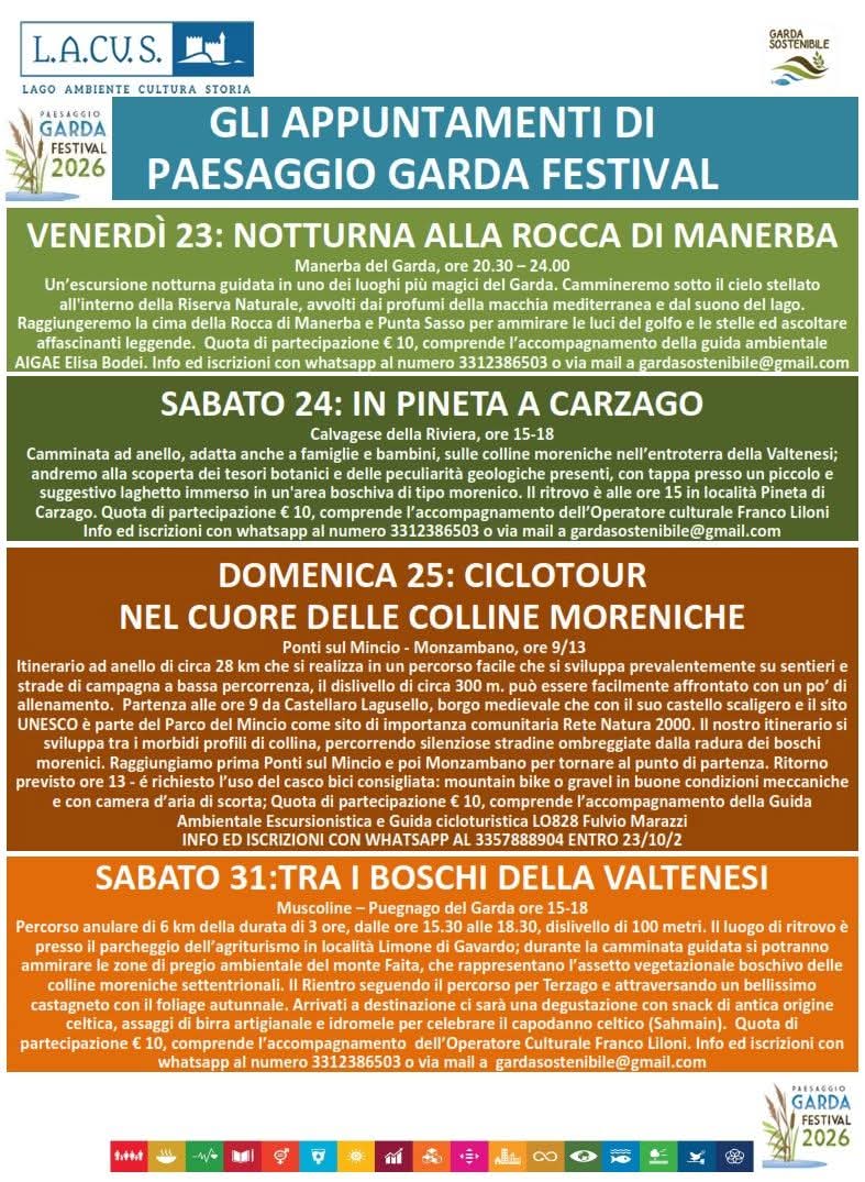 CICLOTOUR NEL CUORE DELLE COLLINE MORENICHE