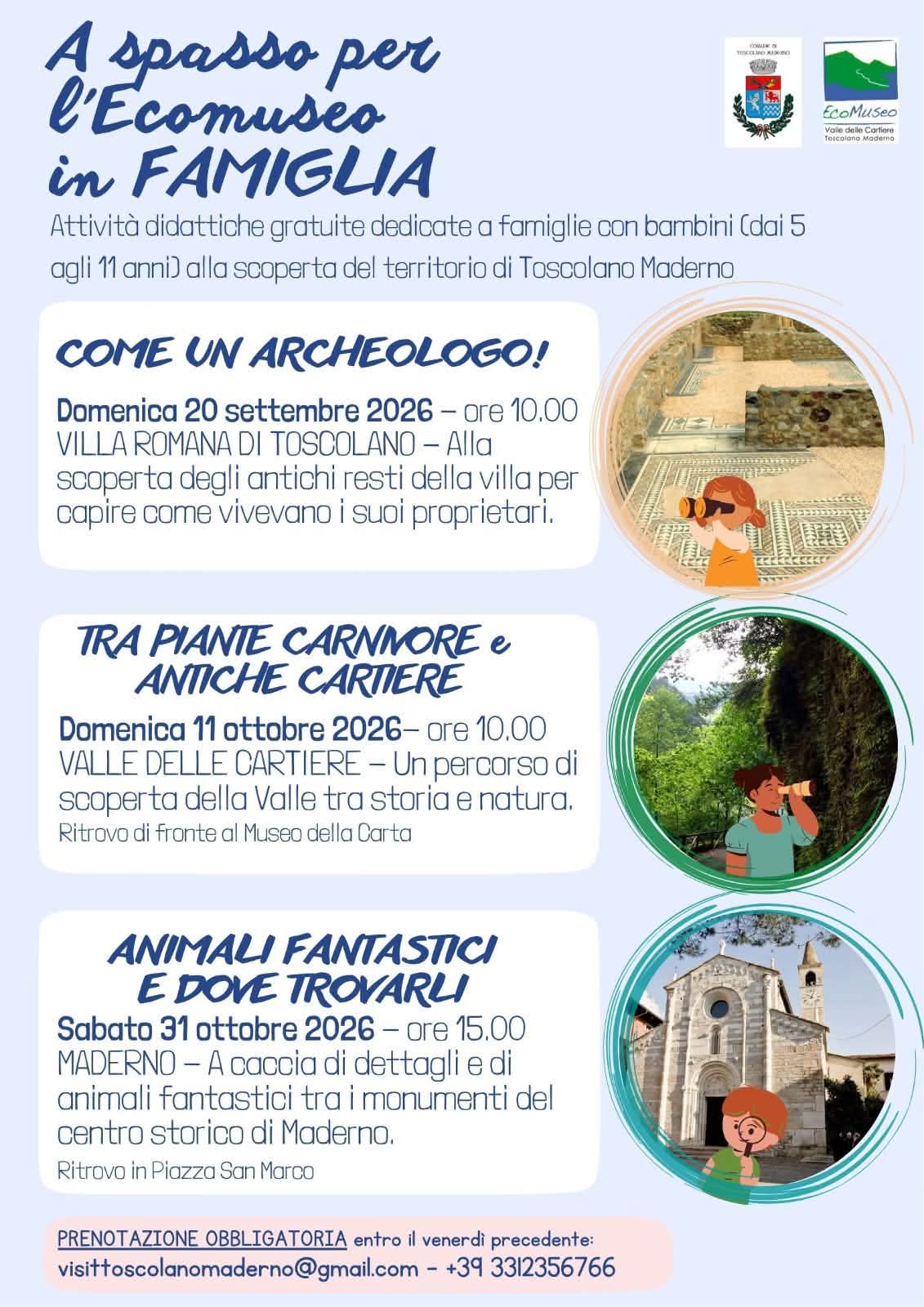 A SPASSO PER L'ECOMUSEO IN FAMIGLIA