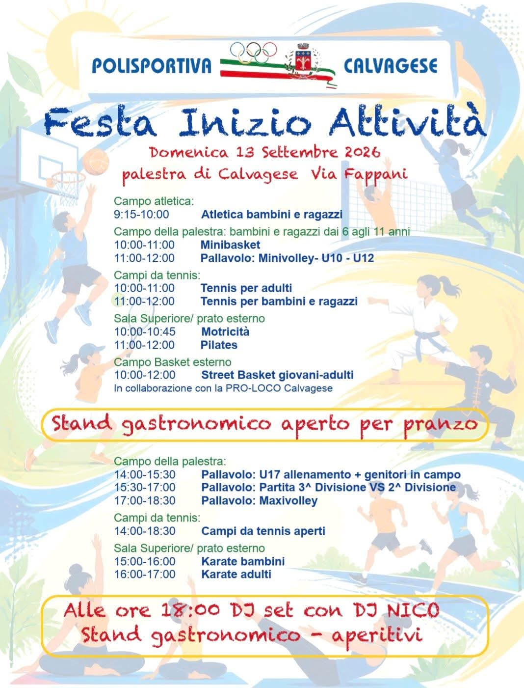 FESTA INIZIO ATTIVITA'