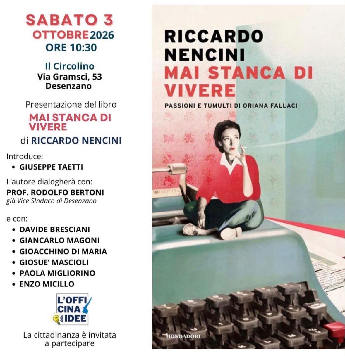 MAI STANCA DI VIVERE