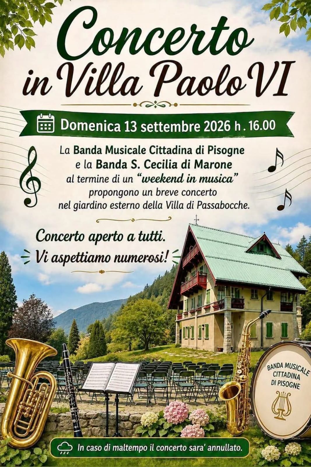 CONCERTO IN VILLA PAOLO VI